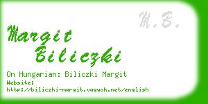 margit biliczki business card